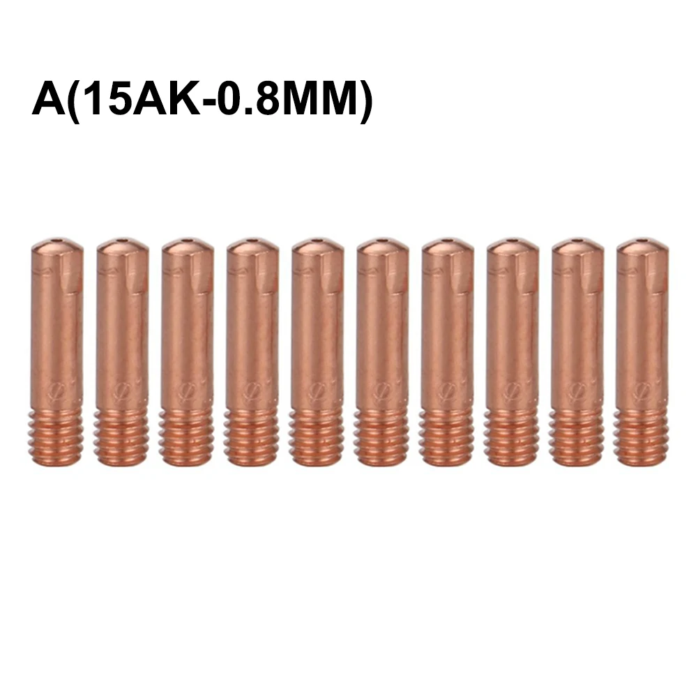 10PCS 15AK M6 Welding Torch Contact Tips Set Compatible with MIG Welding Torches 0 8mm to 1 2mm Sizes for Optimal Performance #1