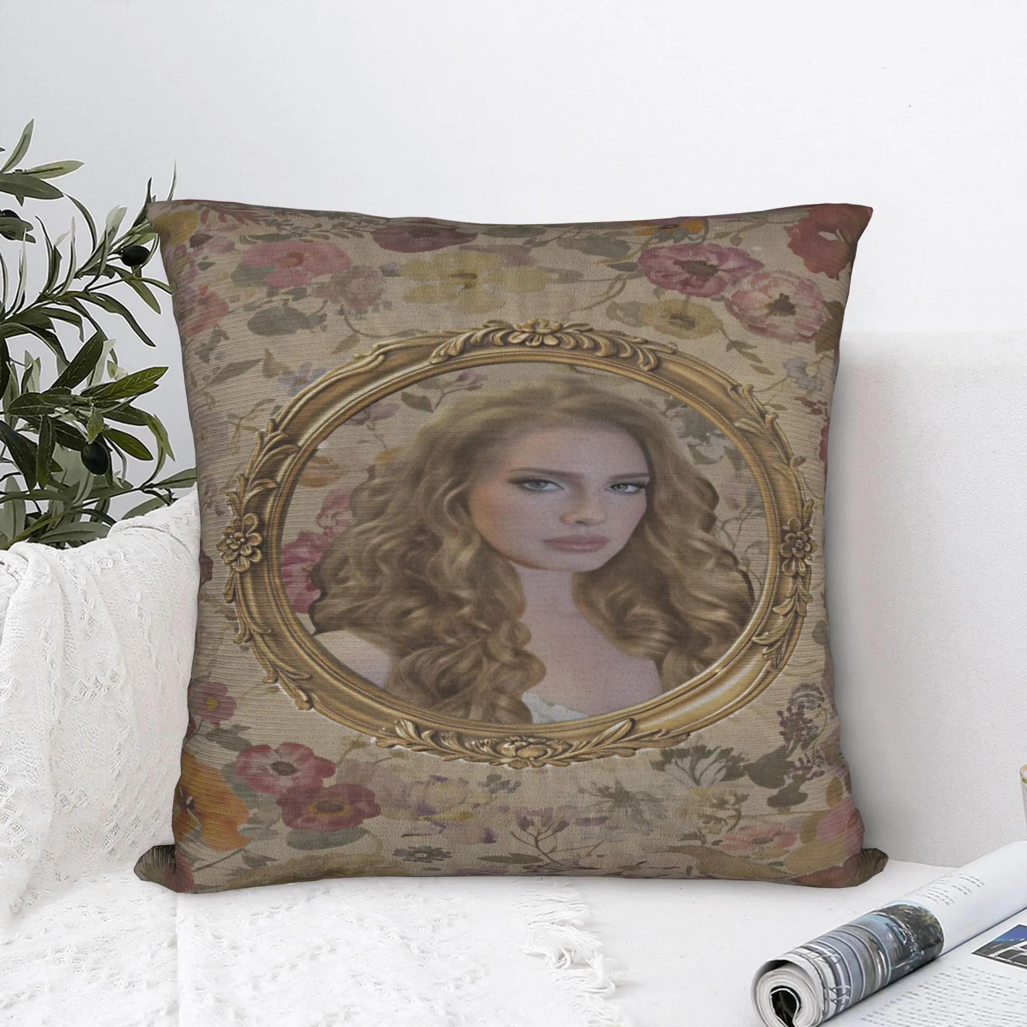 Lana Del Rey Singer Lizzy Grant  Pillow Case  Soft Pillow Cover Novelty Pillowcases For Sofa Couch Bed Living Room