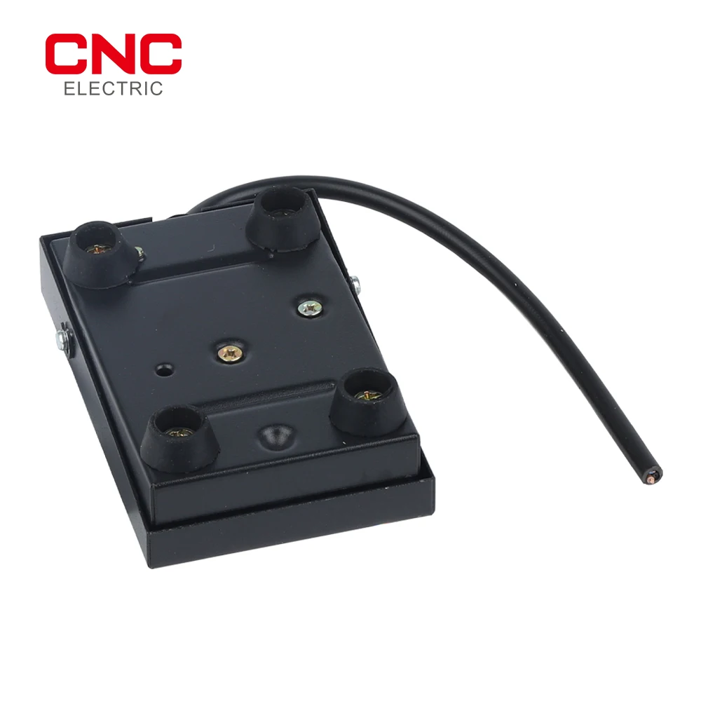CNC 1pcs Metal Foot Switch Controller SPDT Foot Pedal Self Reset Cable 12cm Momentary 1NO1NC 10A/250V