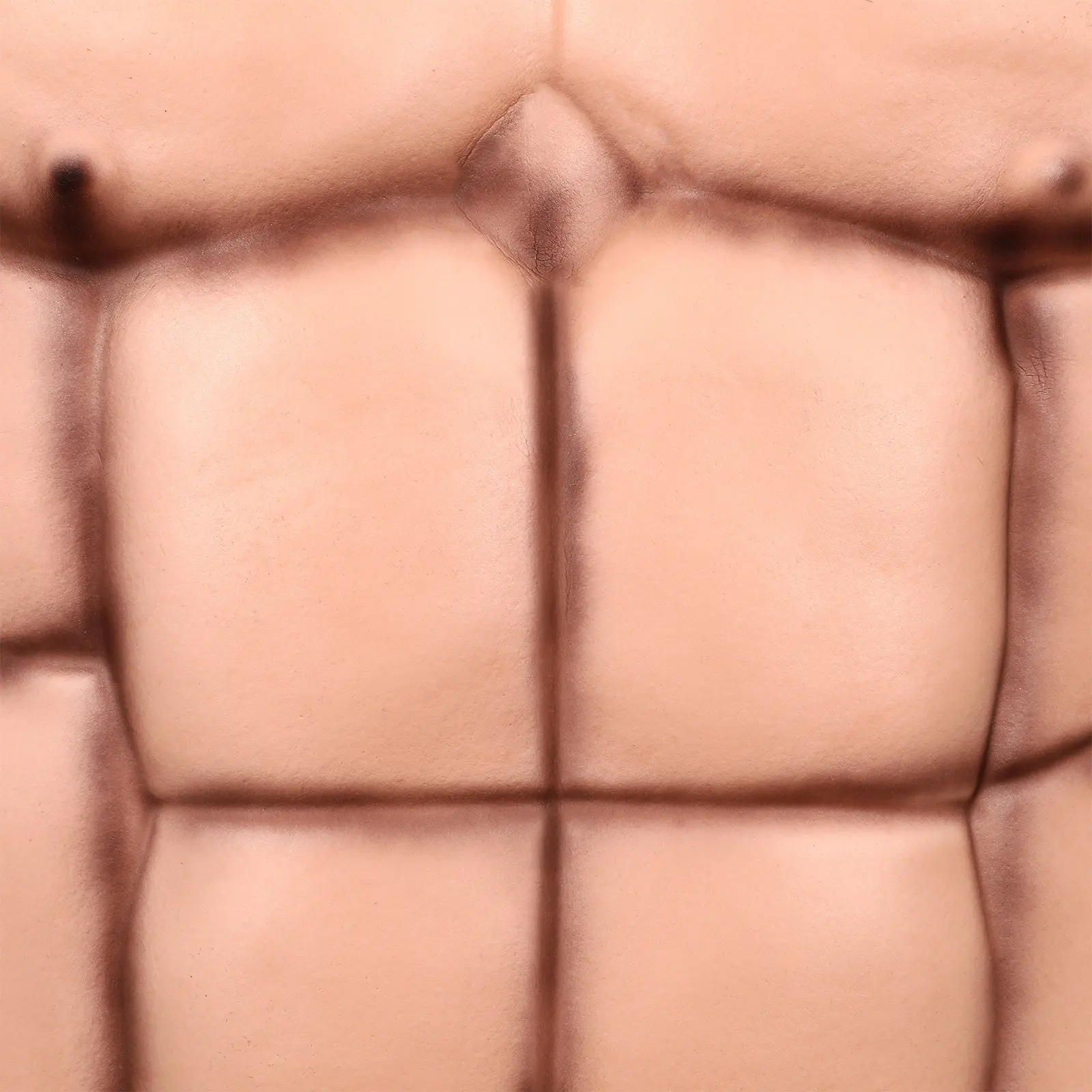 Fake Muscle Chest Prop Realistic Appearance Men Artificial Muscle for Costume Party Carnivals Bars Decoration Accessory