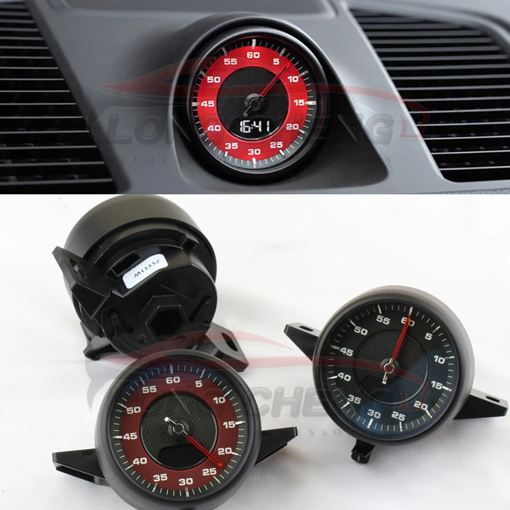 

Car Stopwatch cover for Porsche Cayenne 2018-2023 central control upgrade clock sports racing timing instrument panel electronic