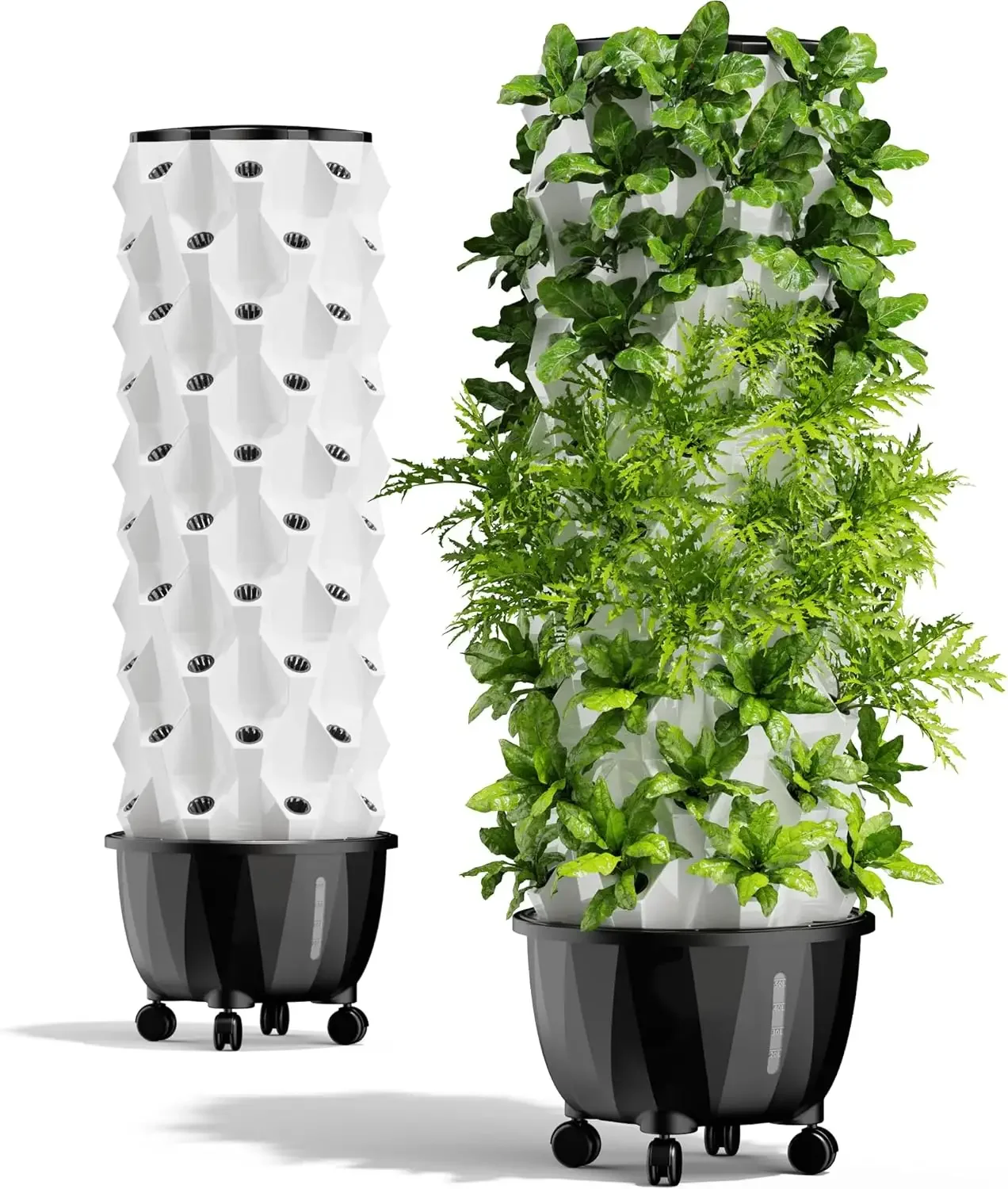 Vertical Hydroponic Tower, Pineapple Tower, Automatic Watering, ABS, 6, 8, 10, 12Layers