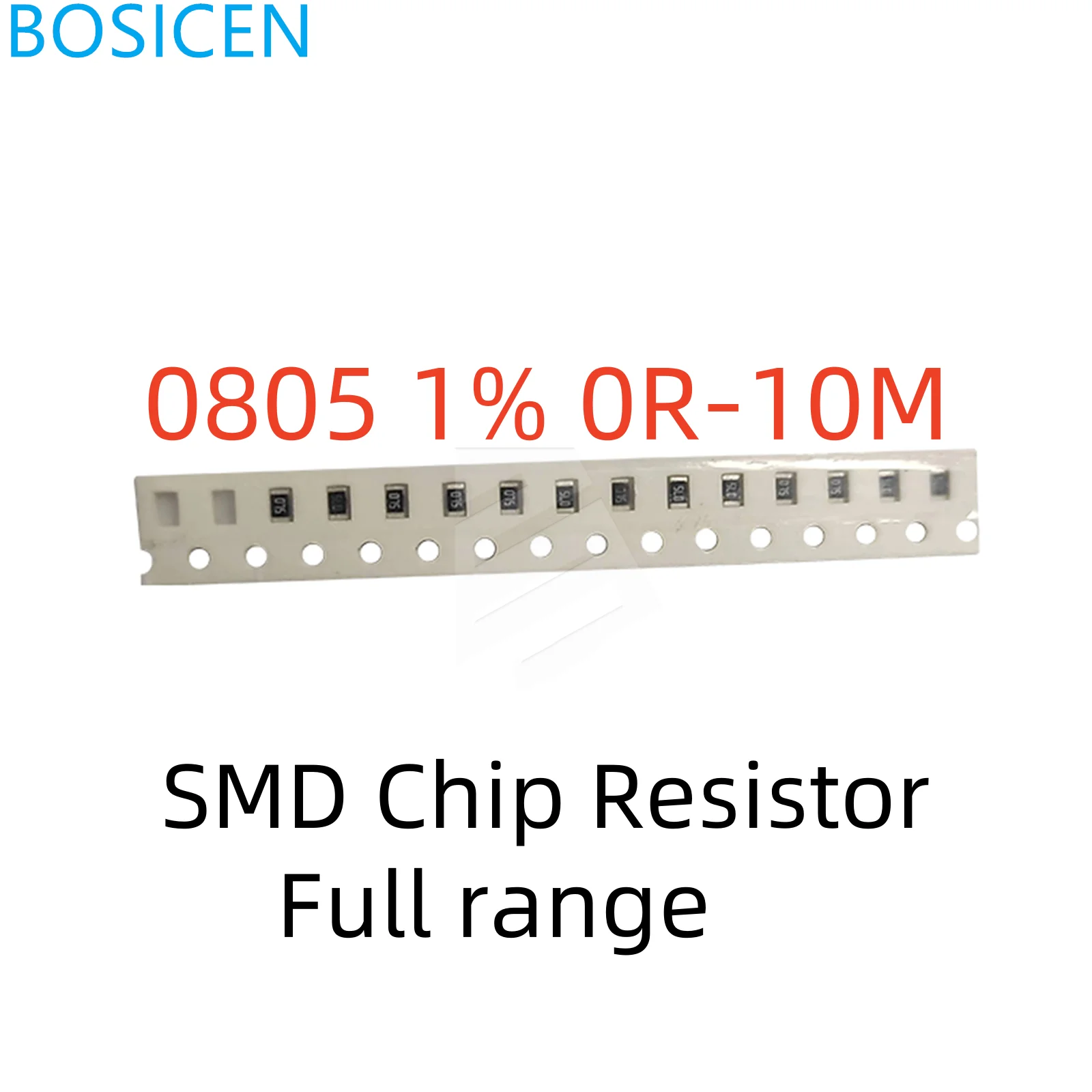 100PCS 0805 1% 1/8W,High Precision Resistor,0 1 10 47 100 150 220 330 ohm 1K 2.2K 4.7K 10K 100K 1R 10R 100R 150R 220R 330R 1M