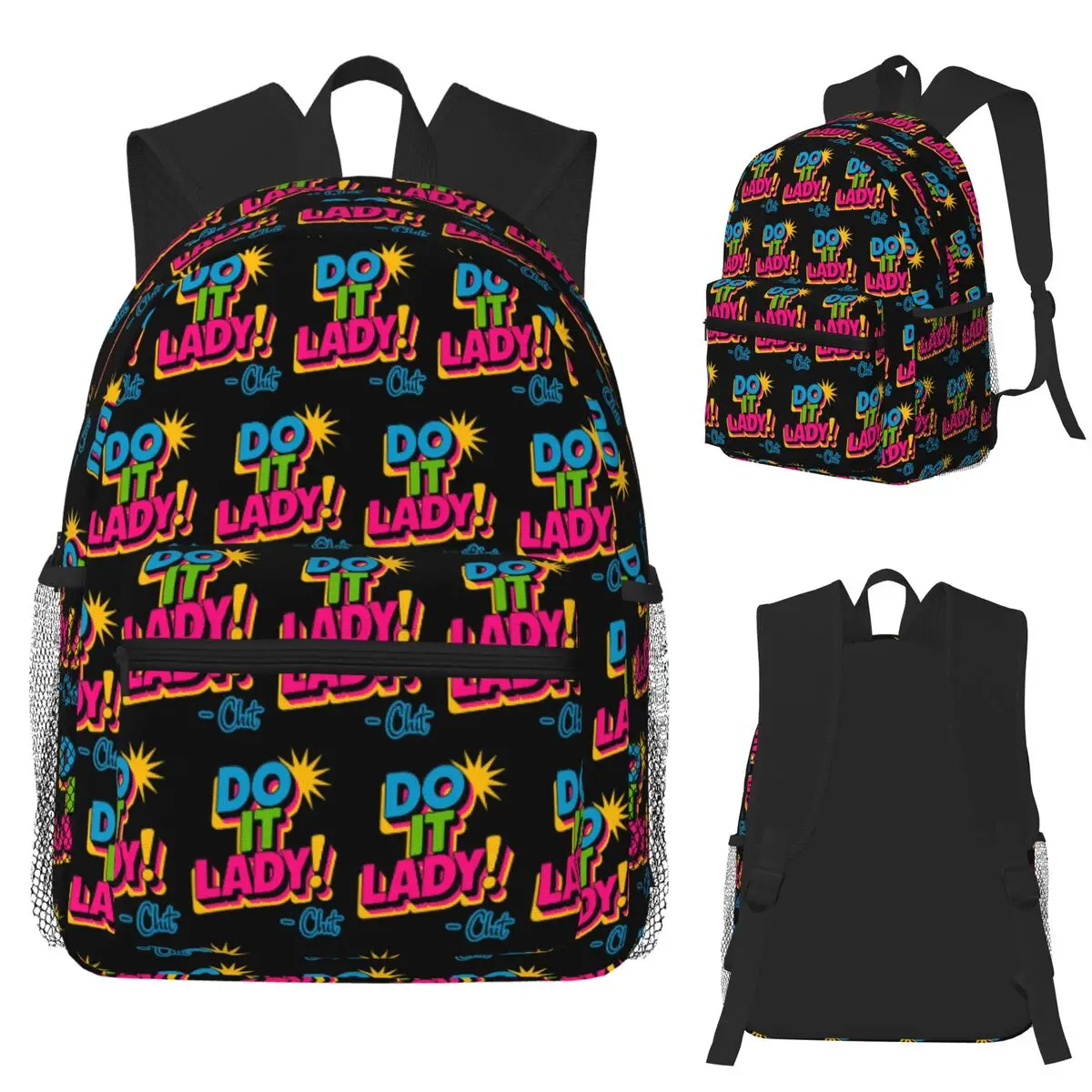 

Do It Lady Chit Fan, Comedy Sayings Student Backpack School Bag Hiking Daypack for Boys Girls Fashion Bookbag Shoulder Bags