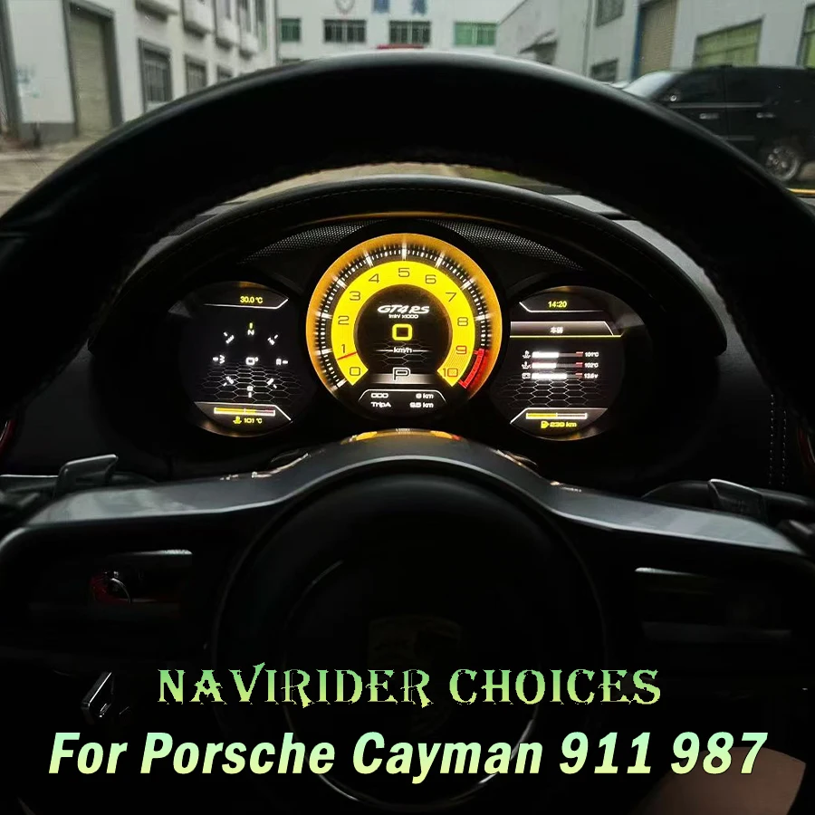 

Для Porsche Cayman 911 991 987 для Porsche Boxster 997 2012-2023, обновленный ЖК-дисплей, автомобильный цифровой кластерный прибор, спидометр, приборная панель