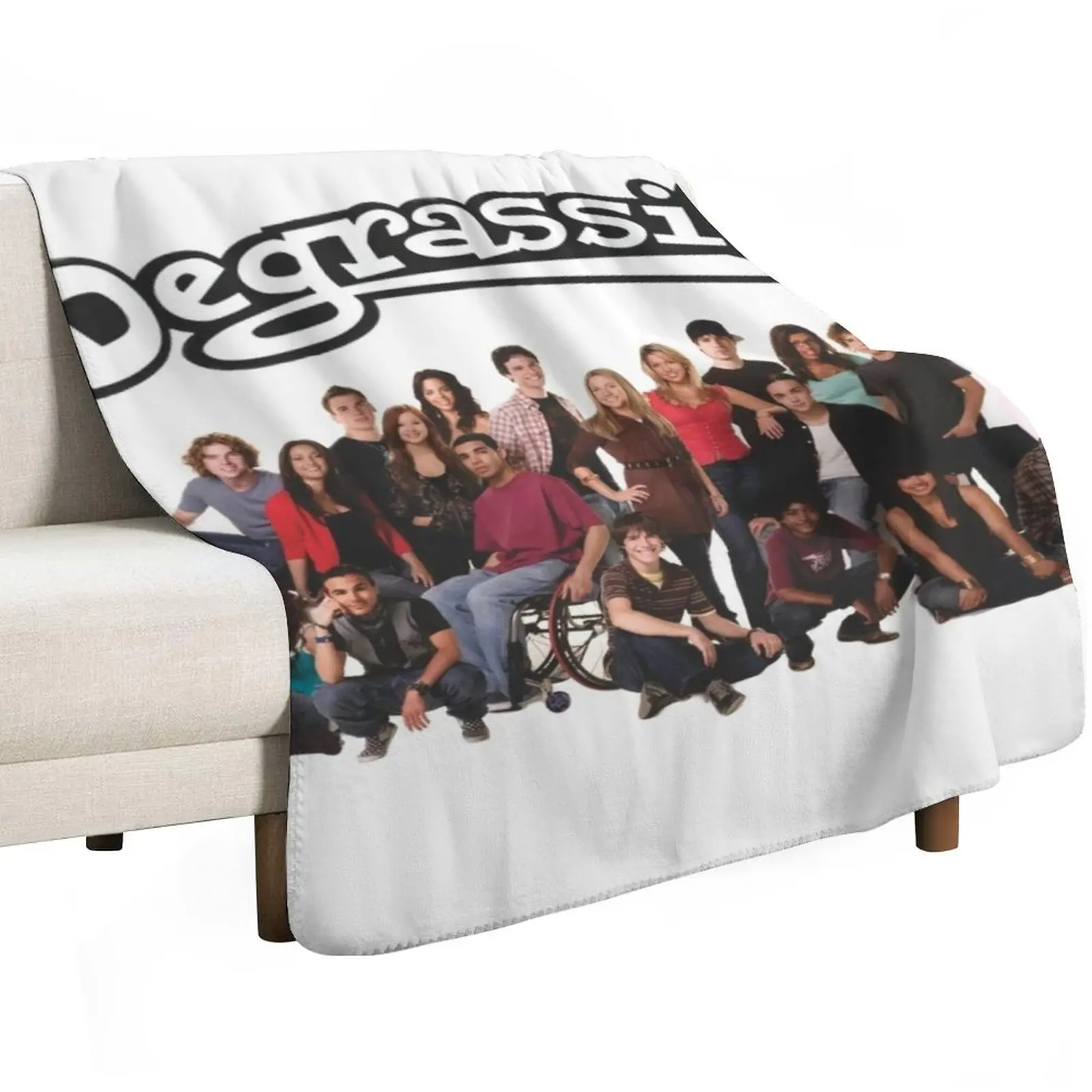 Degrassi The Next Generation Cast Throw Blanket Hair Soft Big funny gift Sofas cosplay anime Furry Blankets