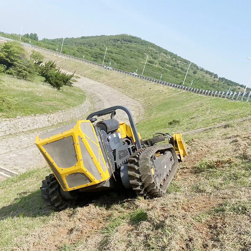 Industrial Terrain Land Reclamation Machine Crawler Track Electric Robotic Lawn Mower Lawn Mower Germany Supply