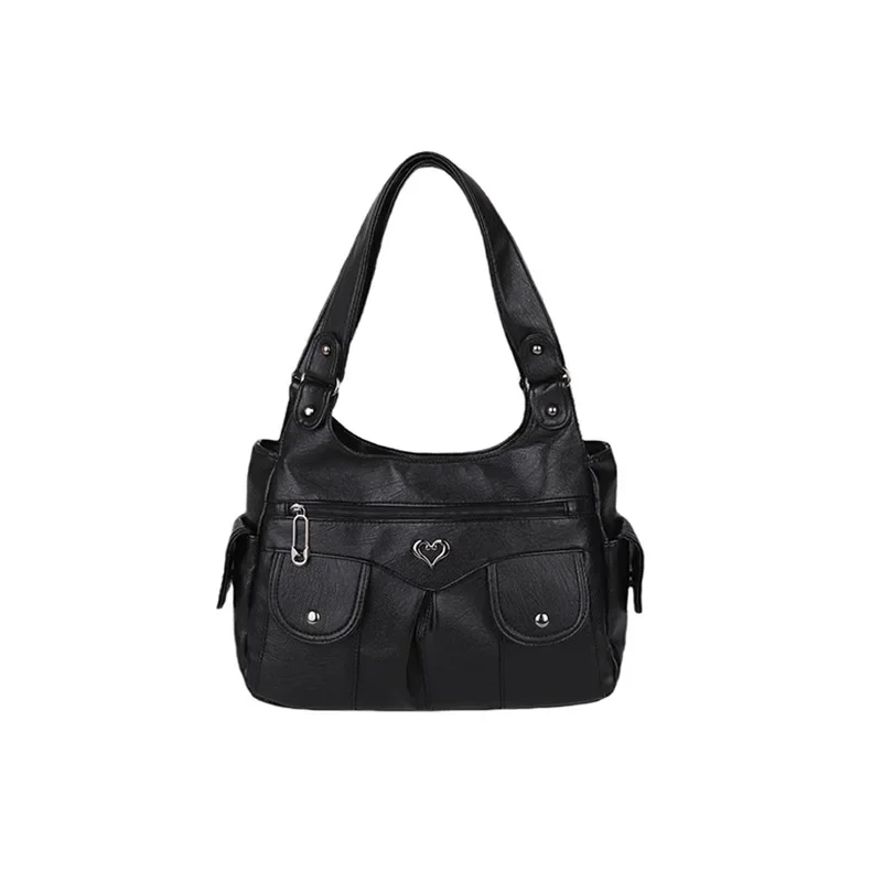 

2025 Premium Hot! Women's Waxed Leather Commuter Tote - Minimalist Bucket Bag, Retro Large - Capacity Genuine Leather