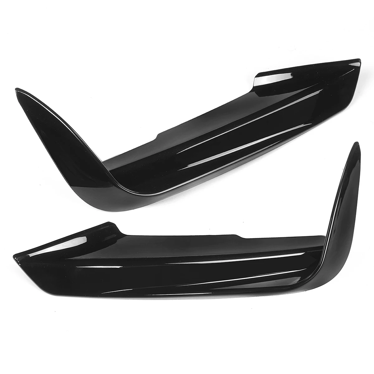 لسيارات BMW F30 F31 M Sport 2012-2019 الجبهة حافة مصد السيارة الفاصل Canards المفسد 1 زوج سيارة الضباب مصباح الحاجب غطاء إطاري مصبغة