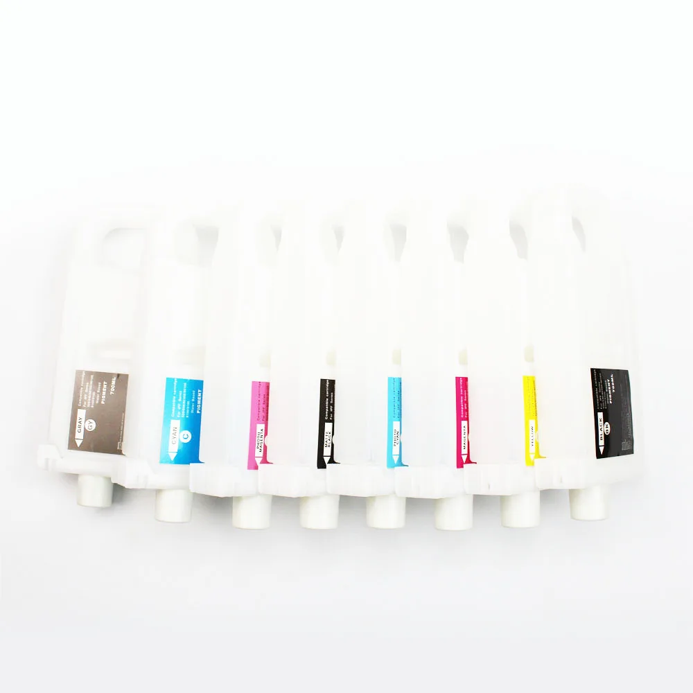 700ml/pc 8 Color PFI-701 PFI 701 Empty Refill Ink Cartridge With Chip For Canon iPF8000s iPF8010s iPF9000S iPF9010S Printer