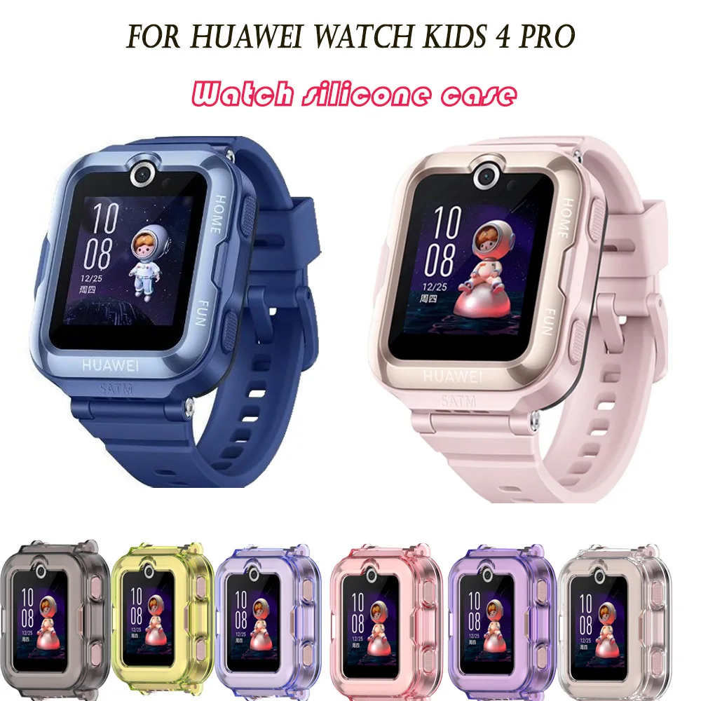 

Smart Watch Silicone Case For Huawei Kids watch 4Pro Half Pack Shell Full Bumper Cover Protective Case Protector Accessories