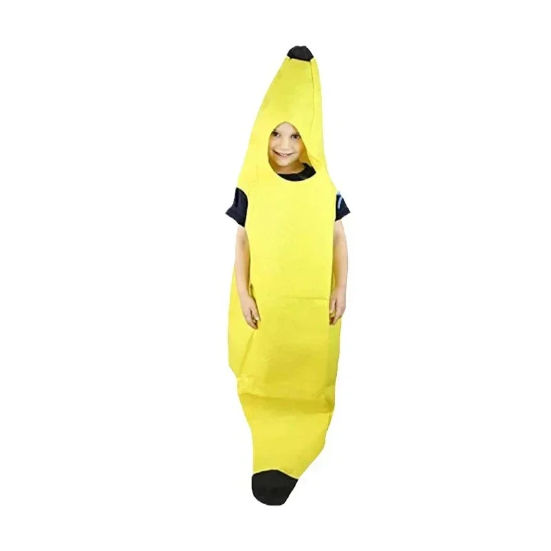 Halloween Banana Costume Fruit Outfit Stage Performance Clothes Parent Child Matching Kindergarten Role Play Decoration view 2
