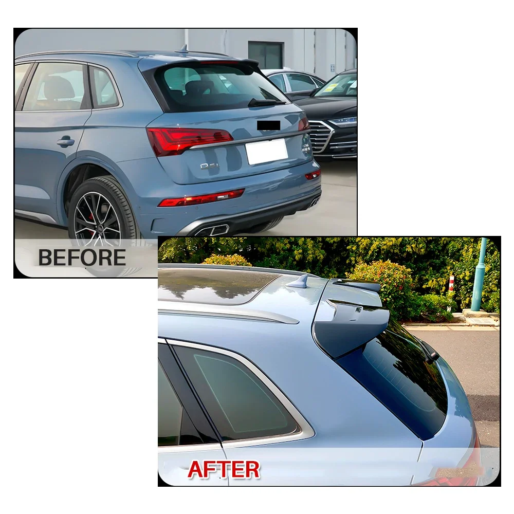 Tylny spojler dachowy w stylu ABT Akcesoria samochodowe do Audi Q5 Q5L SQ5 2018 2019 2020 2021 2022 2023 2024 — zdjęcie 7