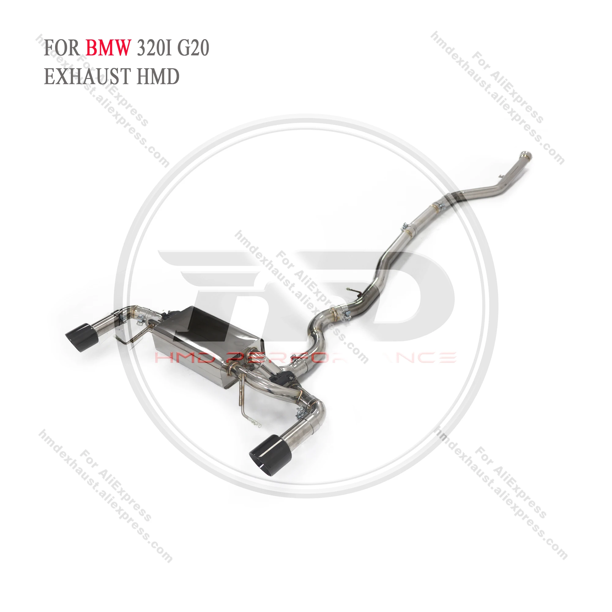 HMD Stainless Steel Exhaust System Performance Catback for BMW 320i G20 2.0T Muffler With Valve