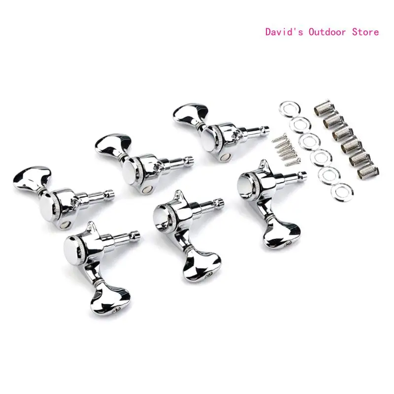 

Guitar String Tuning Pegs 3L3R Locking Tuners String Button Head for Guitar X3UA