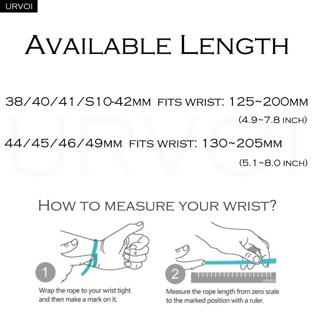 URVOI حزام مريح لساعة أبل الترا 3 2 سلسلة 11 10 9 8 7 SE3 حزام راكب لملحقات ساعة iWatch المتماسكة القابلة للتنفس