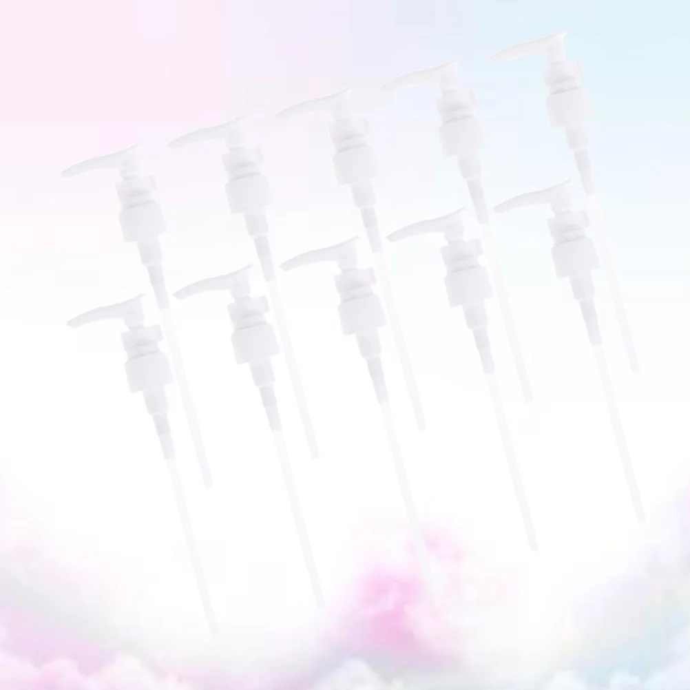 

15 Pcs Shampoo Dispenser Emulsion Pump Press Heads Bottle Nozzle Spray Accessories White