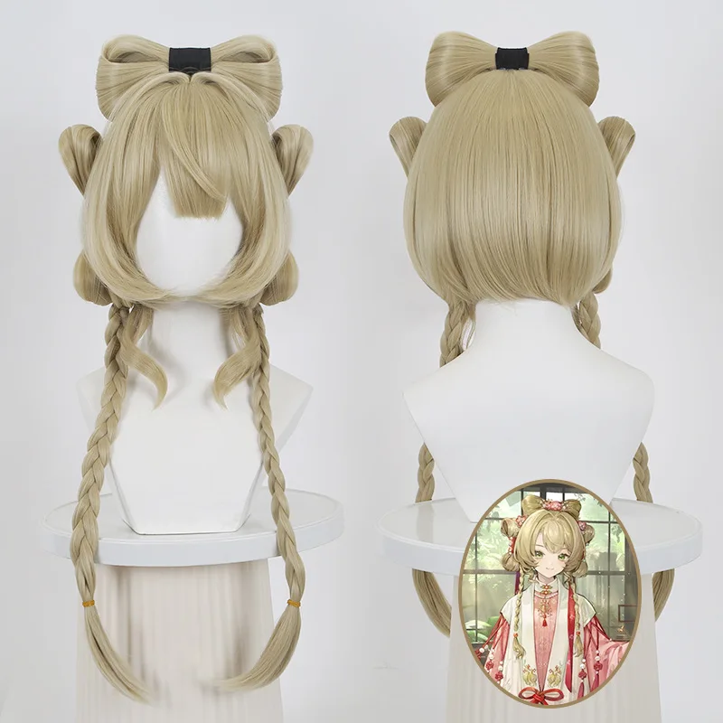 De volta para o futuro 1999 soo pei peruca cosplay couro cabeludo tipo humano parte superior grampo de cabelo peruca borboleta