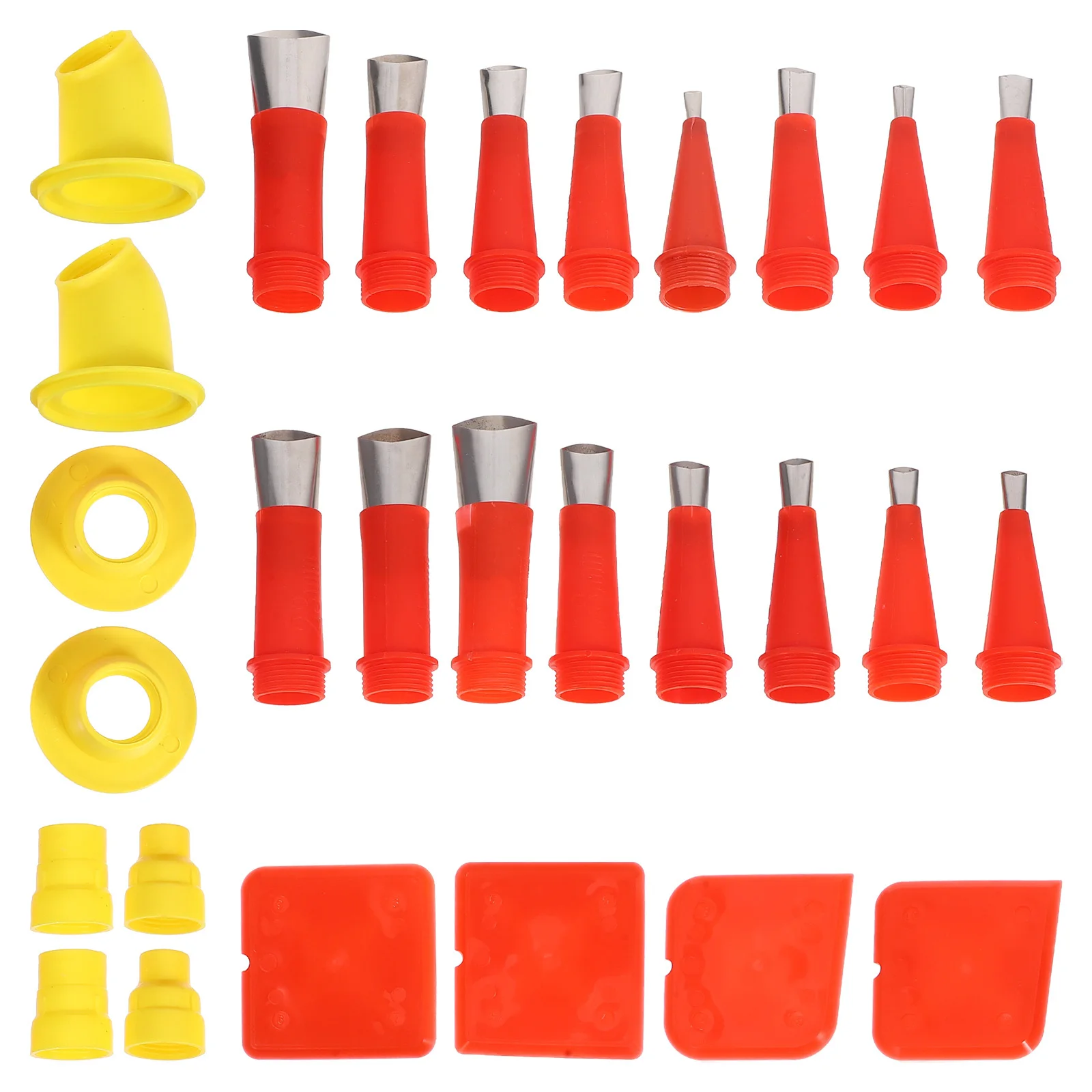 

1 set Stainless Steel Caulking Nozzles Reusable Sealant Tip For Epoxy Resin Mixing Sticks Adhesive Application Craft Projects