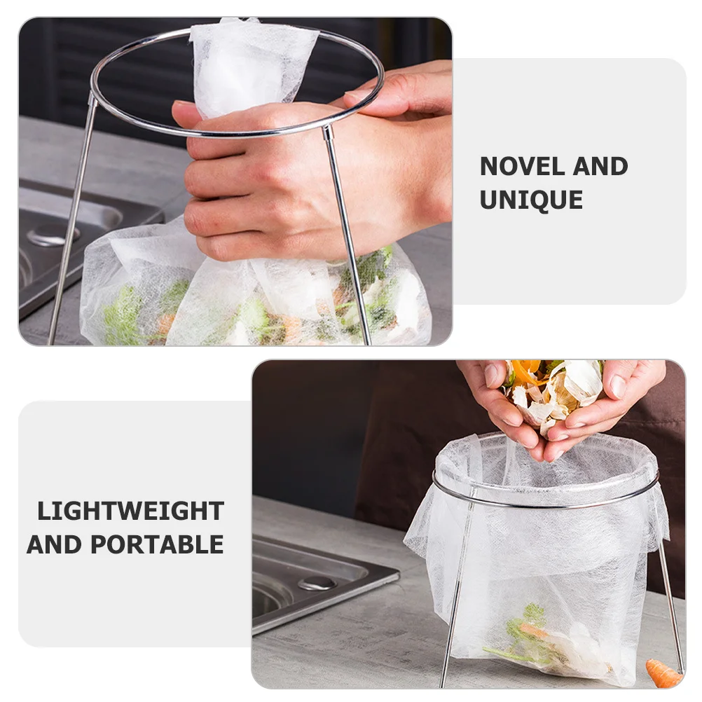 

Premium Material Sink Strainer Bag Holder Strong Load-Bearing Waste Bag Rack for Kitchen and Bathroom Sink Drain Holder