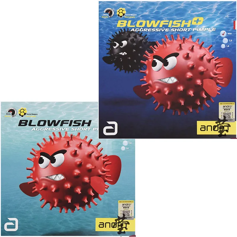 

Andro BLOWFISH table tennis rubber aggressive short pimples fast attack tensor table tennis racket ping pong rubber
