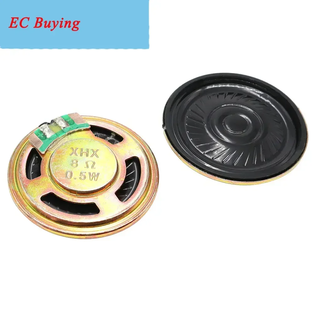 2 قطعة/الوحدة 36 مللي متر 8O hm 0.5 واط جديد رقيقة جدا المتكلم 8 أوم 0.5 واط 0.5 واط 8R المتكلم قطر 36 مللي متر 3.6 سنتيمتر سمك 5 مللي متر #2