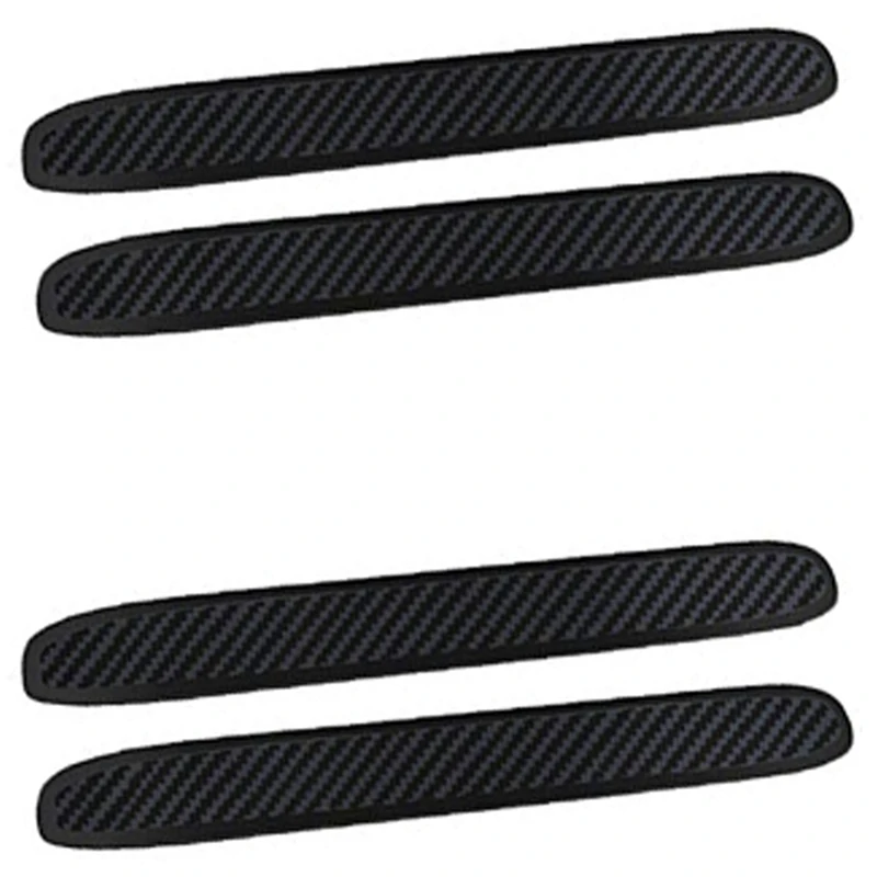 

Car Bumper Protector Rubber Strips, Carbon Fibre Front And Rear Side Bumper Guard Cover For SUV MPV Pickup Truck, 4 Pcs