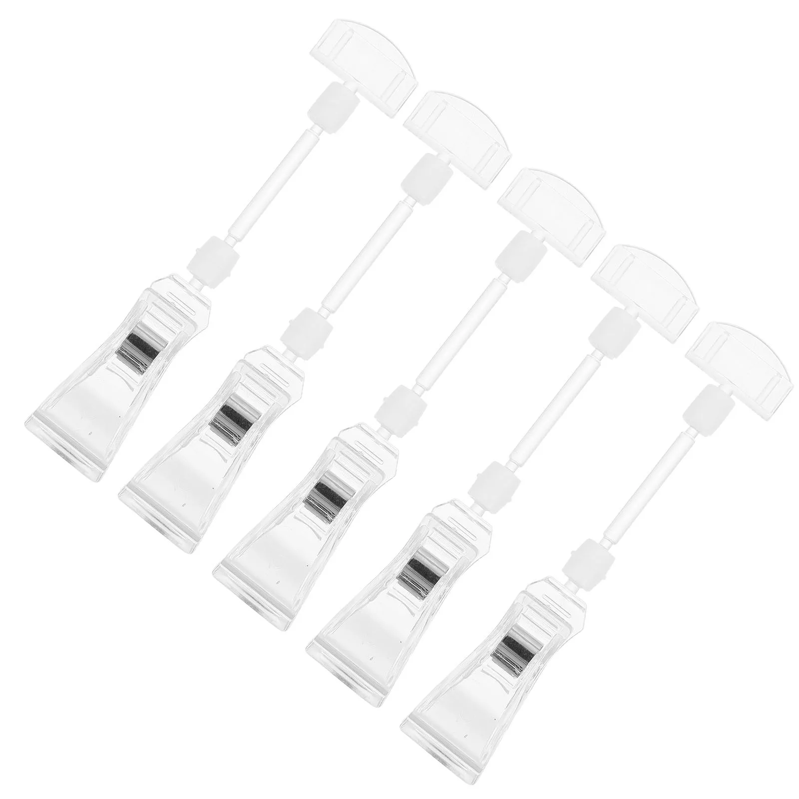 5 قطعة حامل بطاقة السعر من الأكريليك مظهر سخي لا يتطلب أدوات محلات متعددة استخدام حامل بطاقة السعر