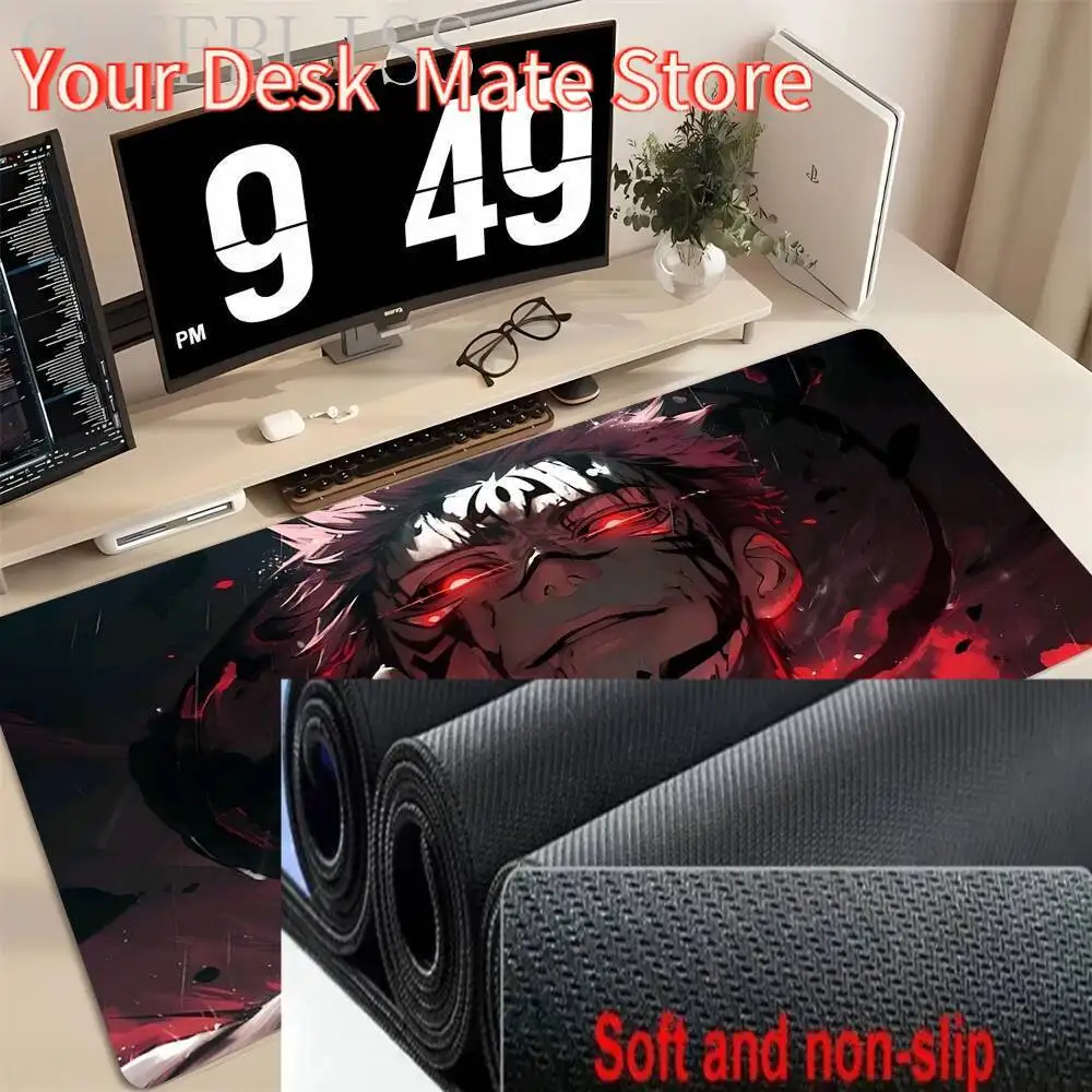 

Горячий аниме дзюдзюцу кайсен большой коврик для мыши Ryomen Sukuna коврики для мыши компьютерные игровые периферийные аксессуары настольный коврик XXL 40x90 см