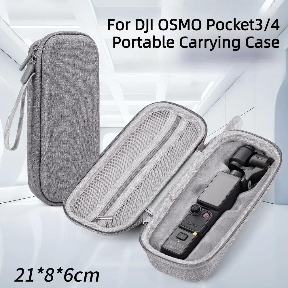 Étui de transport portable pour DJI OSMO Pocket 4, sac de protection rigide en EVA, sac de rangement pour accessoires de caméra stabilisée, compatible avec Pocket 3
