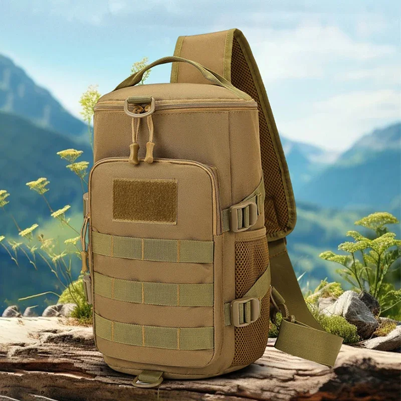

A1 Camping Bag Tactical Chest Men Backpack Military Army Single Shoulder Fishing Hiking Travel Outdoor Bag Hunting Fanny Pack