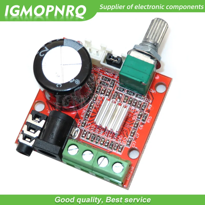 1PCS 12V Mini Hi-Fi PAM8610 Audio Stereo Amplifier Board 2X10W Dual Channel D Class Module