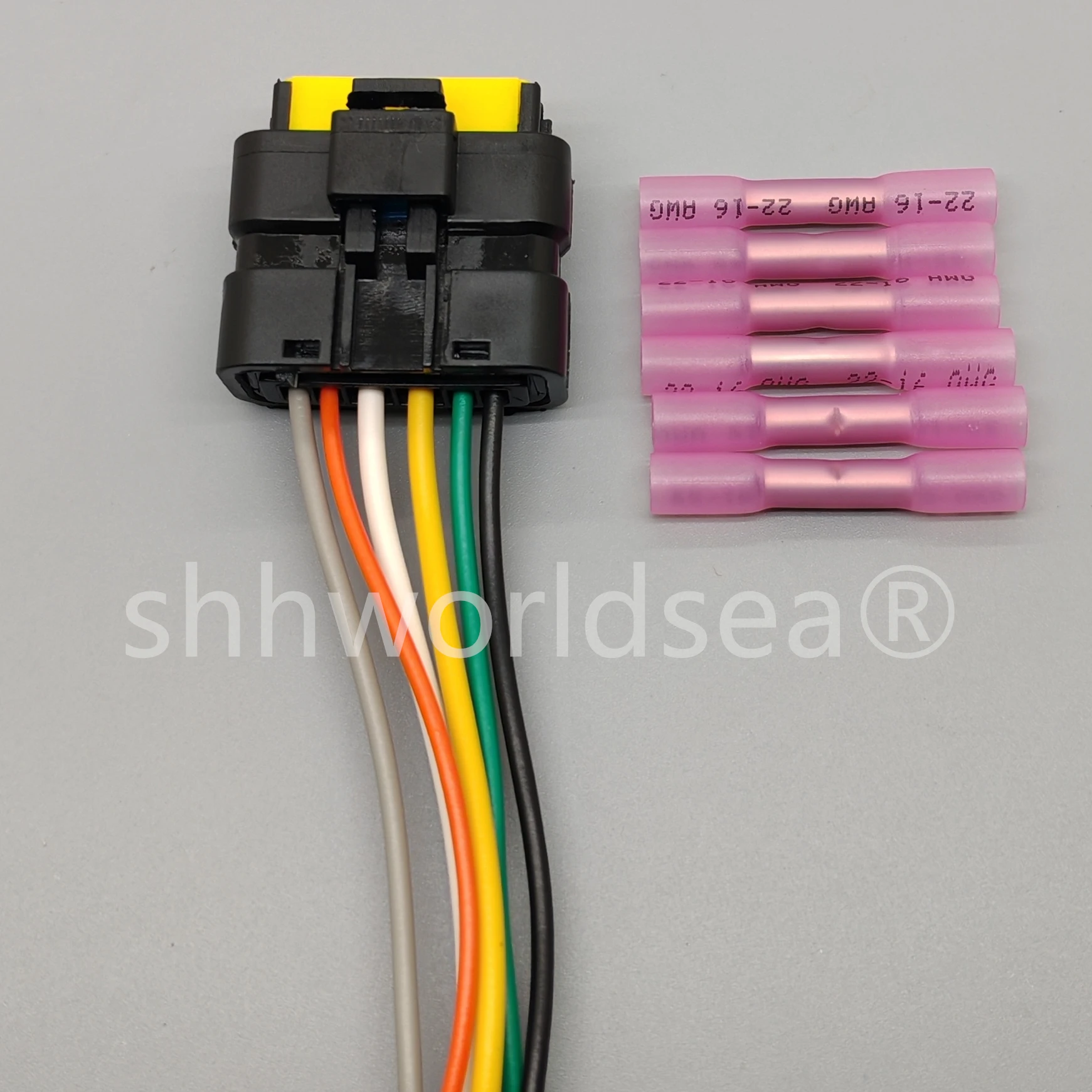 shhworldsea 6 Pin female Accelerator Pedal Auto Connector for Citroen Peugeot Renault 211PL069S0049 211PC069S0049