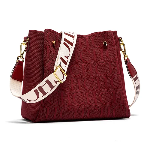Imagen 2 del producto Bandolera de diseño elegante con letras Sense, bolso de marca con diseño de cordón para mujer, bolso cruzado informal de moda para cien mujeres