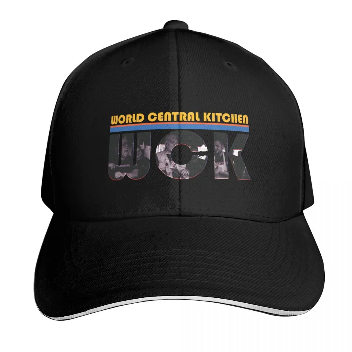 world central kitchen Baseball Cap Contrast Two Tone Brim Snapback Flat Bill Strapback Dad Hat