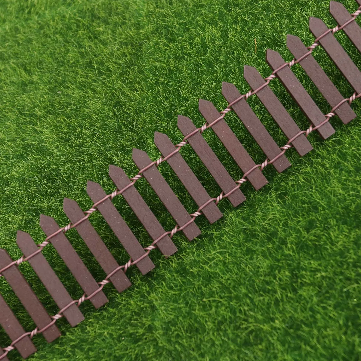 

Miniature Fence Wood Diy Cuttable For Fairy Garden Dollhouse Bonsai Terrarium Micro Landscape Decoration Home Decor