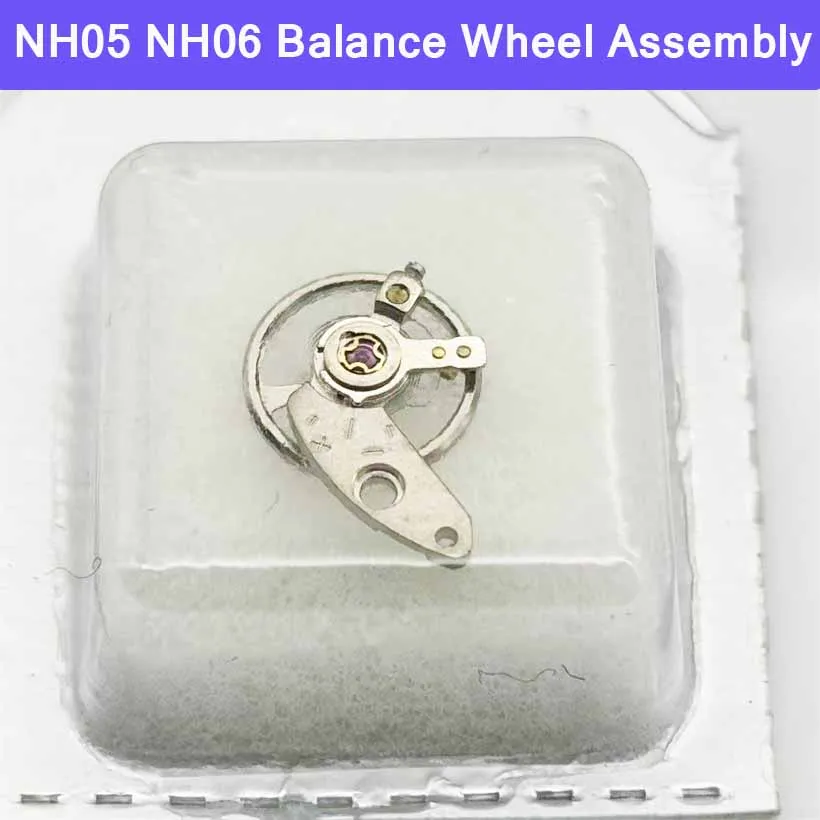 Suitable For NH05 NH06 Movement Full Swing Balance Wheel Assembly Balance Wheel+Swing Clamp Plate Watch Movement Accessories