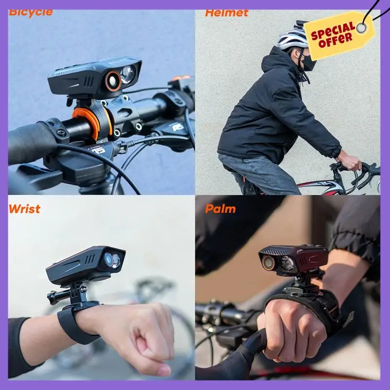 

-A96Z 1080P 30FPS Multifunction Cycling Camera Bicycle/ Motorcycle Camera Rainproof With LED Flashlight Bike Horn