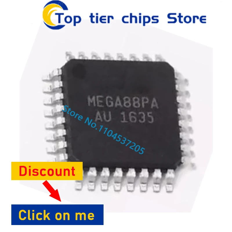 (10piece)100% New ATMEGA88PA-AU ATMEGA88PA ATMEGA88 QFP32
