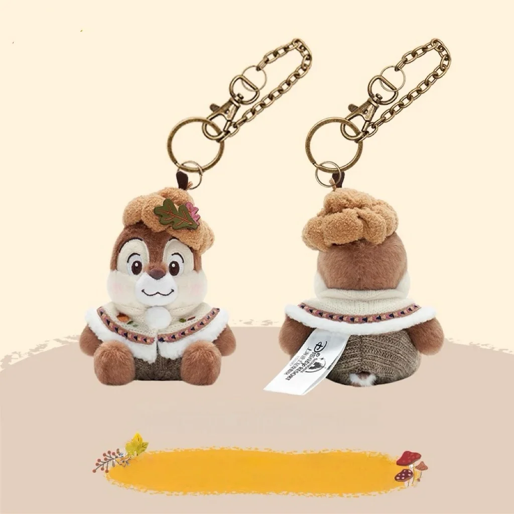 Shanghai Disneyland 2025 Autumn Souvenir: Chip 'n' Dale & Clarice Plush Doll Keychain/Bag Charm - A Perfect Gift for Girls view 5