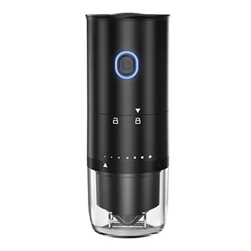 A96K-Coffee Grinder For Outdoor Household Use Detachable Lid Coffee Grinder Electric Coffee Grinder Black