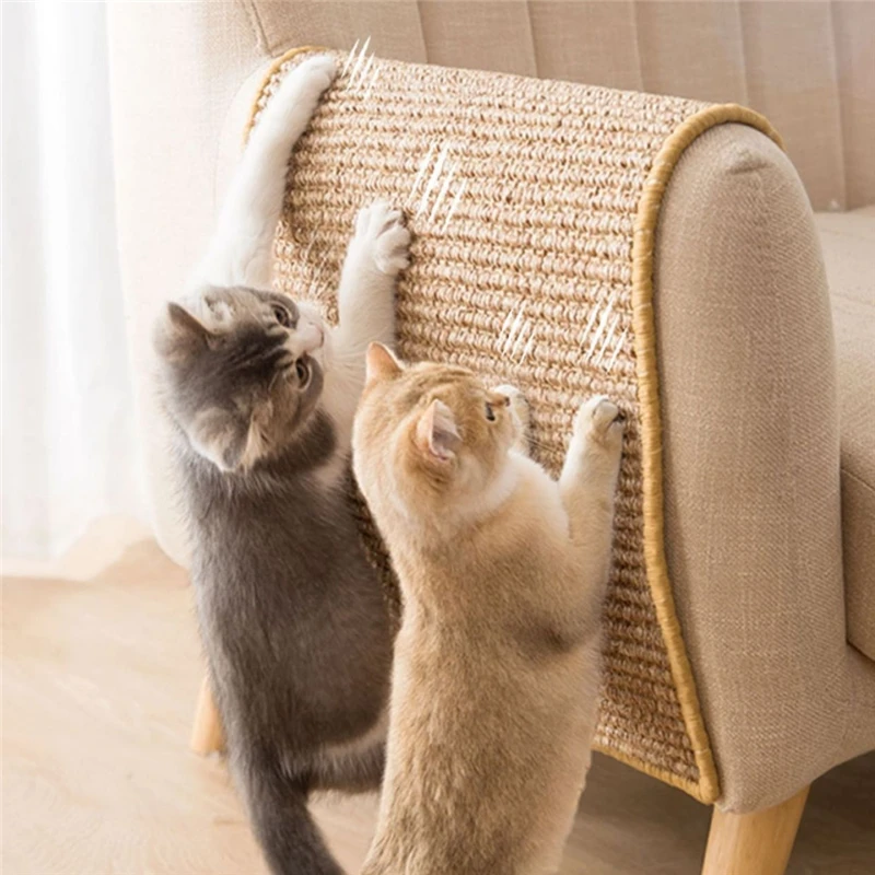 Cat scratch board Cat Scratch Guards Mat Cat Claw sharpener Cat products Sisal Sofa Mats Furniture Protector Anti cat scratch