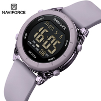 Top NAVIFORCE Watches For Women High Quality 5ATM Waterproof LCD Digital Silicone Strap Electronic Wristwatches Relogio Feminino