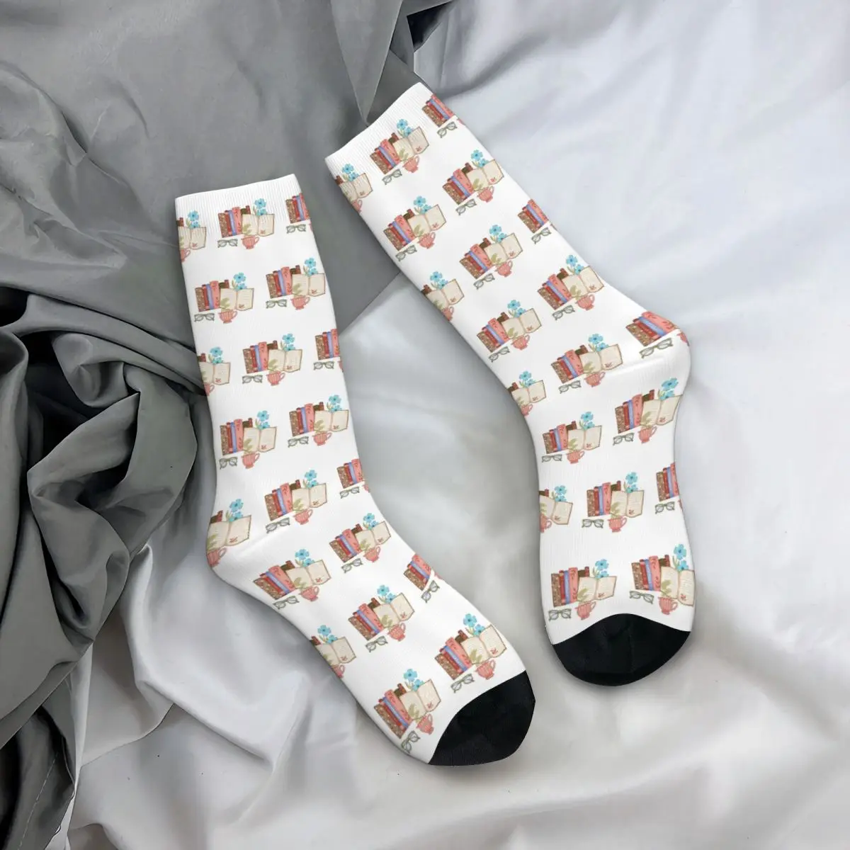 It\'s Always Time To Read Unisex Winter Socks Hiking Happy Socks Street Style Crazy Sock