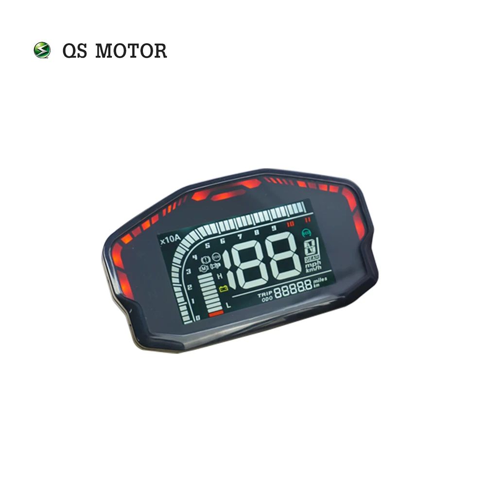 QSMOTOR-Kit de conversión de Motor de accionamiento medio, controlador de EM200-2 en Panel de refrigeración grande para motocicleta eléctrica, QS138, 3kW, V3, 72V, 100KPH