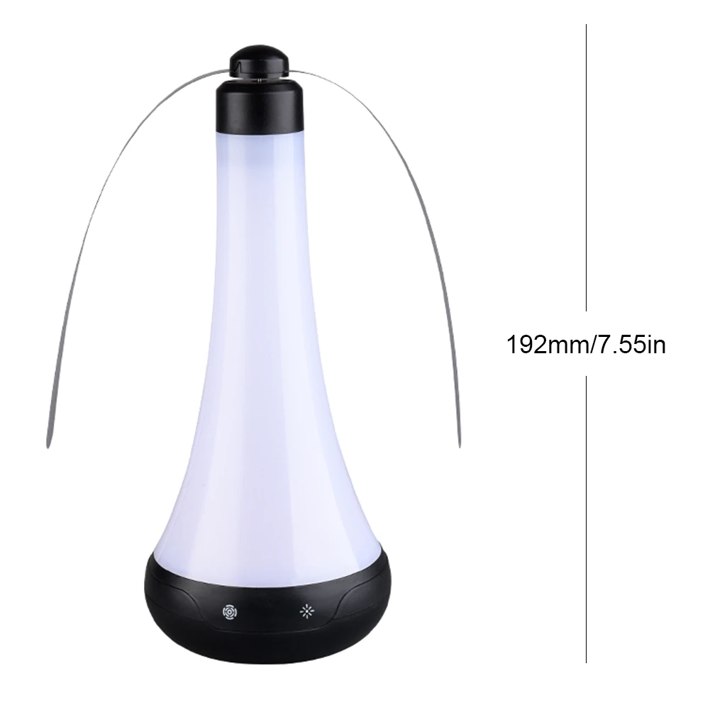 يطير طارد مروحة ضوء LED الجدول مصباح قابلة للشحن معلقة يطير مبيد الحشرات مع شفرات لينة يبقي الذباب بعيدا للتخييم نزهة