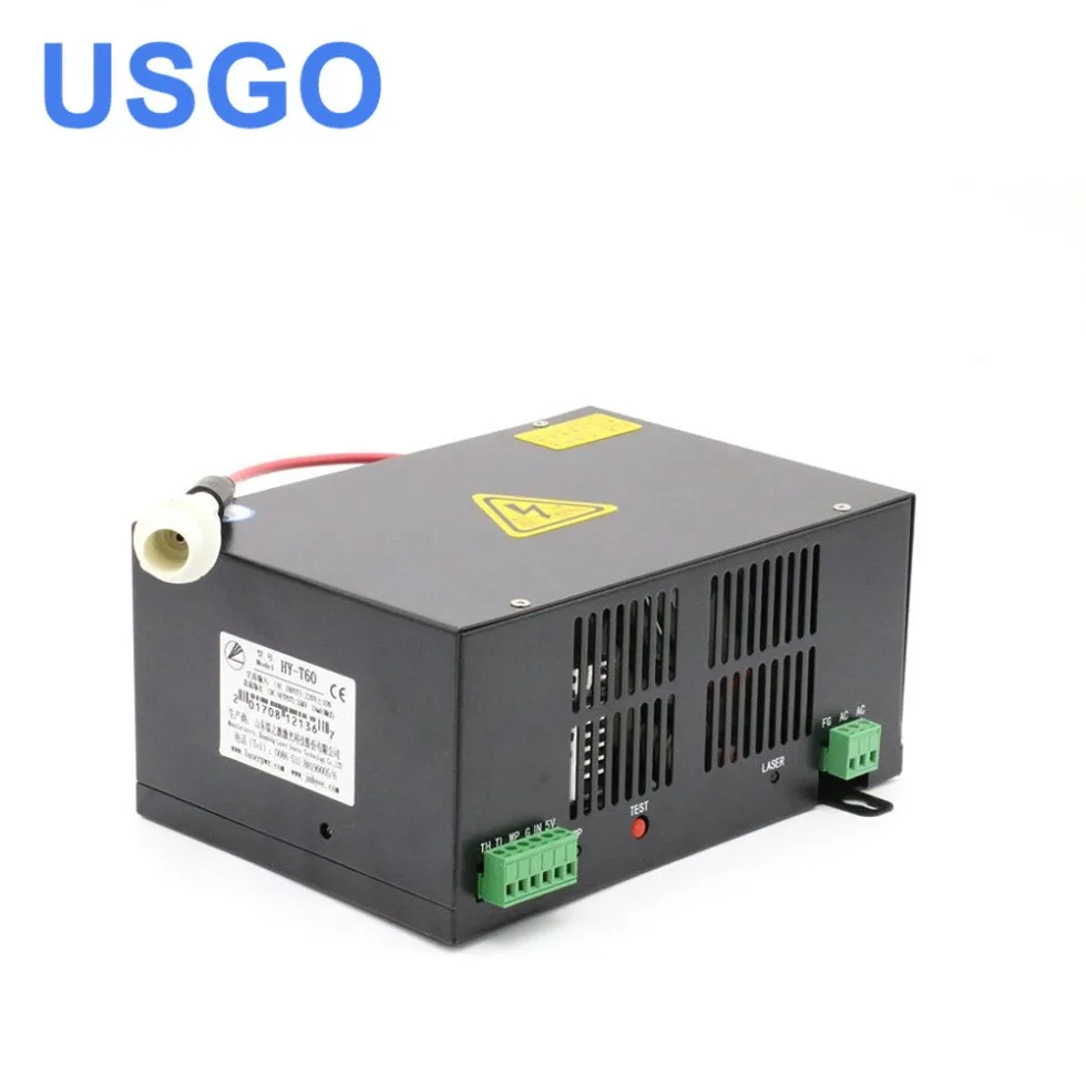 

USGO 60W Laser Power Supply for CO2 Laser Engraving and Cutting Machine