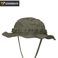 IDOGEAR Tactical Boonie Hat Jungle Sun Hats Adjustable Breathable Wide Brim Cap for Fishing Hunting 3623