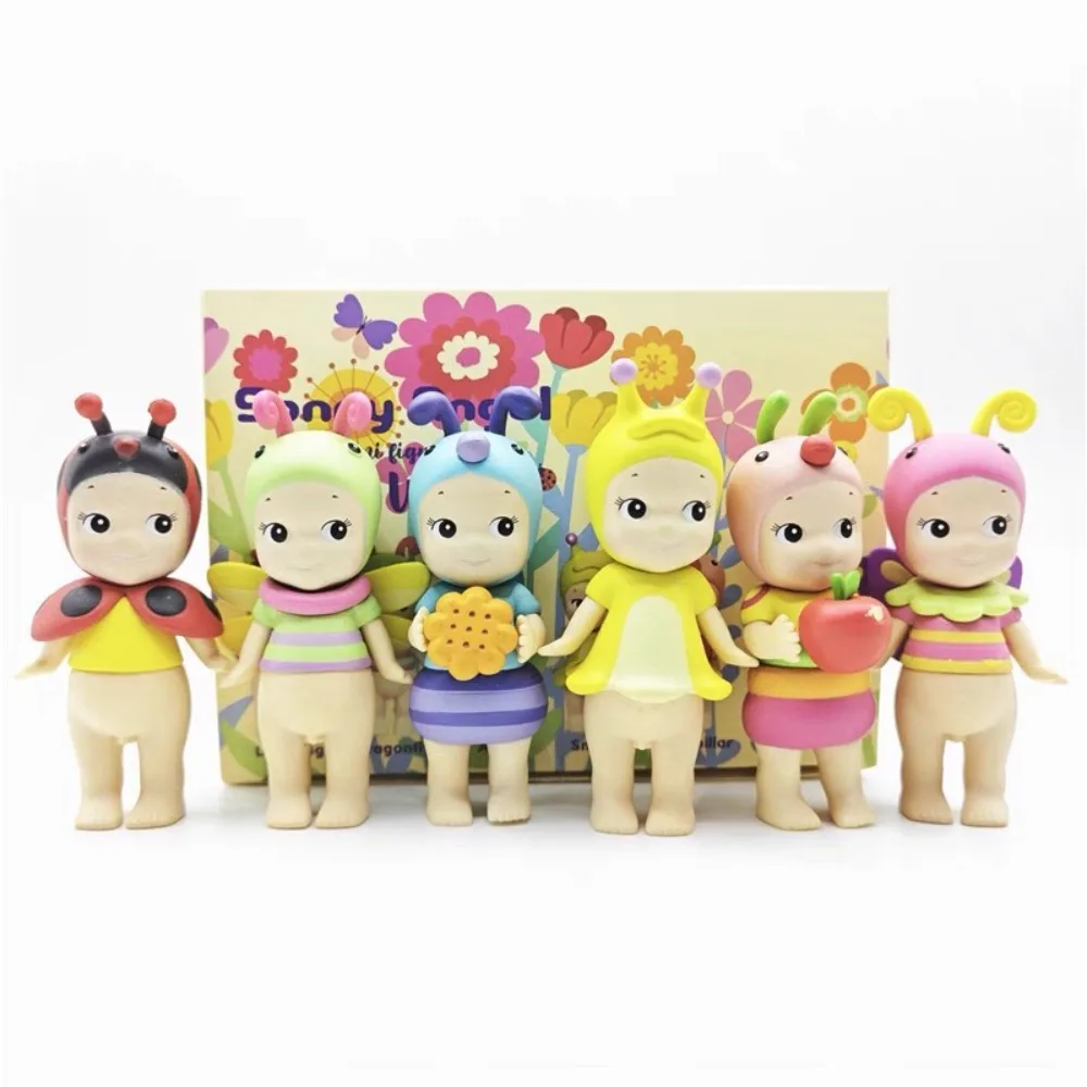 

6PCS Sonny Angel Blind Box Mini Figure Bug’S World Limited Series Anime Figures Cute Dolls for Children Christmas Birthday Gift