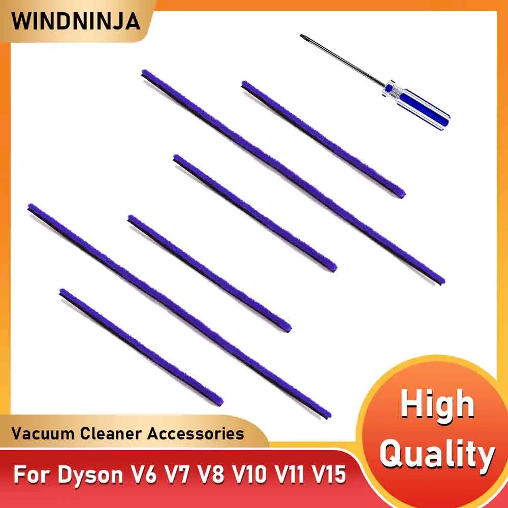 Weiche Plüschstreifen mit Werkzeugsatz für Dyson V6 V7 V8 V10 V11 V15 Staubsauger Soft Roller Teile Zubehör